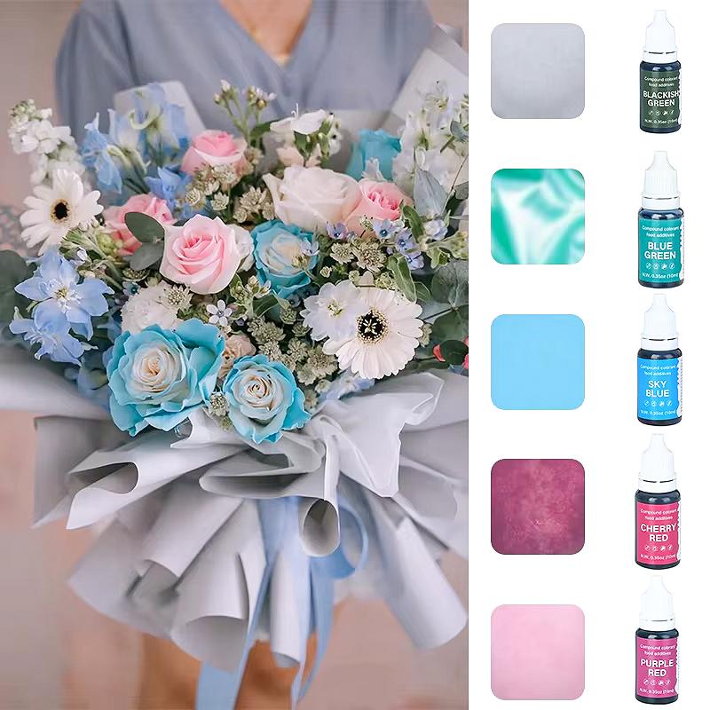 5pcs of Water Oil Dual-use Pigments Suitable for Various Hand Dyeing Purposes Plasticine Handmade Soap Baking Cream Coloring Etc