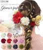 JZOON Colors Set of Dried Flower Hair Artificial Flower Japanese Red Hair Gold Perfect for and Other Japanese Includes a Dedicated A1554 [10