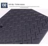 Uphill Assist Rubber Curb Ramp for Cars: Triangular Climbing Pad