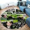 Billie Eilish Round Area Rug,Carpet Rug for Living Room Bedroom Sofa Playroom Decor,Non-slip Floor Mat