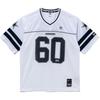 New Era SS25 V-Neck Comfortable Simple Front Graphic Short Sleeve Soccer Shirt Unisex Tops White 14679797