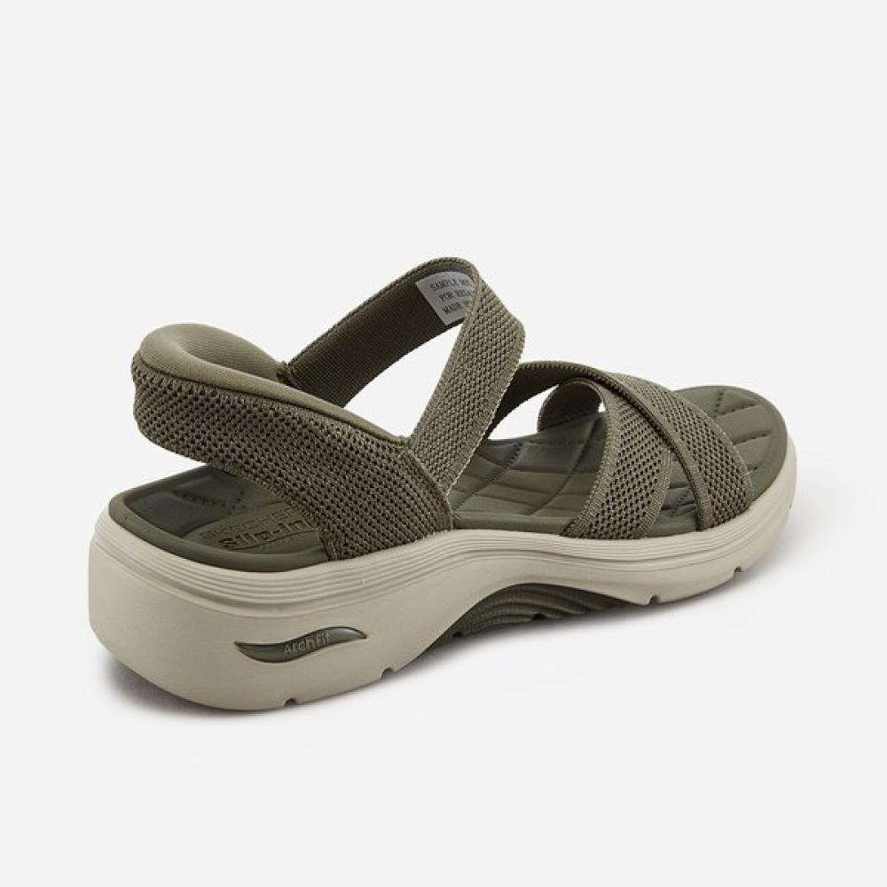 Skechers Women Go Walk Arch Fit 2.0 Sandals Gn Sp0wscgm013