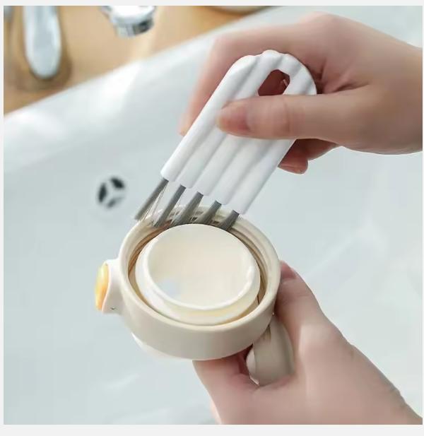 

2025 Многофункциональная гибкая щетка для чистки чашек, щетка для чистки сосок и бутылок, бытовая мягкая щетина, щетка для чистки кухонного инструмента