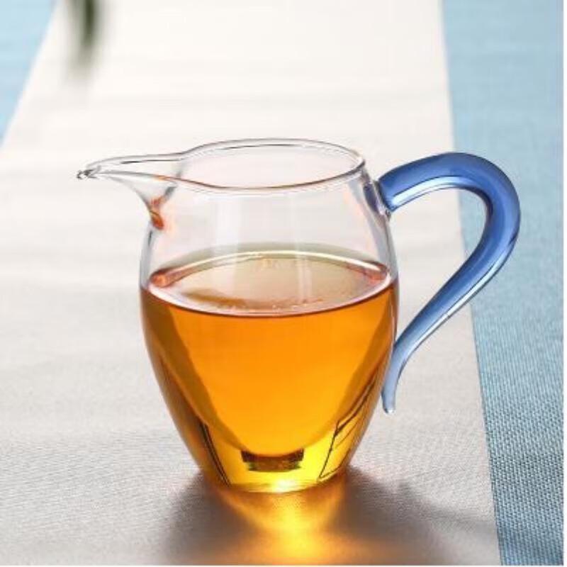 

Colorful Handle Glass Fairness Cup