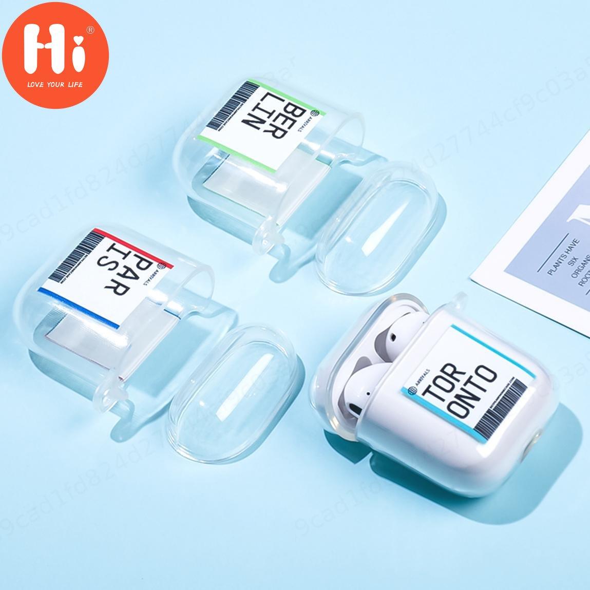 

Привет INS туристические авиабилеты письмо гарнитура чехол для наушников для Airpods 1 2 беспроводные наушники мягкий чехол