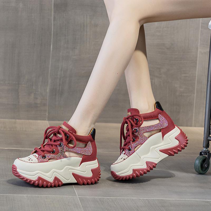 Shoes for Women Women's Sandals Summer  Woman Sneakers Bling-bling Sparkling Diamonds Shoe Decoration Sports Sandals Summer