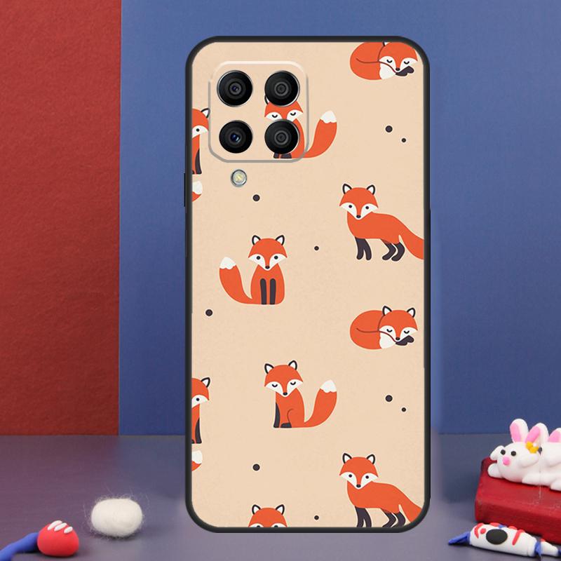 Cartoon Foxes Animal Case For Samsung Galaxy M16 M06 M36 M56 M15 M11 M31 M21 M53 M13 M32 M52 M35 M55 M14 M34 M54