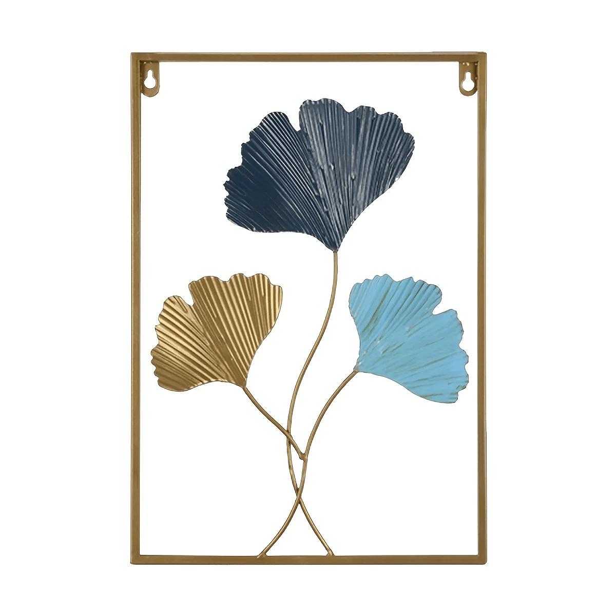 

Креативный настенный декор в виде джунглей из железа — современное модное искусство из металла для гостиной и домашнего декора | Уникальное настенное украшение светло-желтого