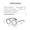 Iron Men Same Style Ultralight Anti-Blue Light Titanium Prescription Square Myopia Full Frames Eyeglasses Male Optical Glasses