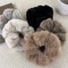 Winter Soft Hair Scrunchies For Women Plush Elastic Hair Band Multicolor Rubber Bands Ponytail Holder Headband Hair Accessories