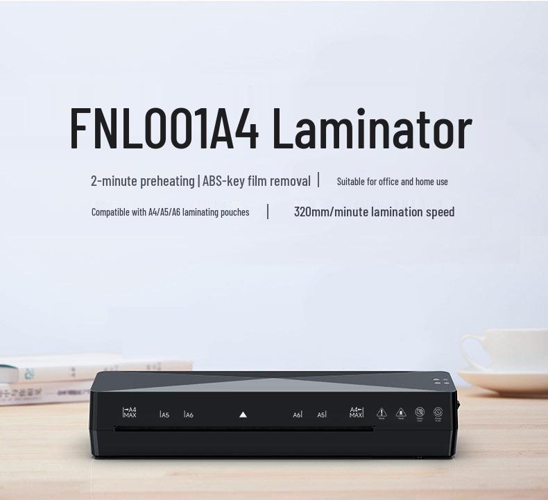 Compact Office A4 Photo Laminator - Film & Adhesive Compatible