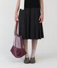 Pesto Cotton Pleated Skirt Black