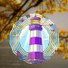 Colorful Lighthouse Wind Chime Metal All Weather Outdoor Decor for Garden Patio Yard No Battery Needed Easy To Install Wind Spinner