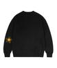 GRAVER [Unisex] Elbow Flower Dot Sweatshirt_Black