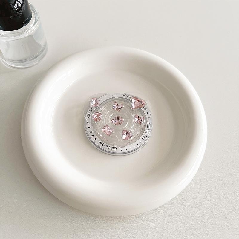 Colored Gemstones, Rhinestones, Love Mobile Phone, Airbag Bracket, Advanced Wind-Sensitive Magnetic Suction Magsafe Desktop Support Frame