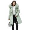 Women's Fleece Lined Parka Thicken Fuzzy Faux Fur Hooded Down Jacket with Pockets Winter Warm Drawstring Sherpa Coat
