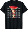 T-shirt Unisexe Carte Pastèque Florale Palestine Palestine Libre
