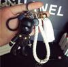 Fashion Bomgom Tassels Cartoon Popobe Gloomy Bear Keychain Cute Bag Charm Holder Cartoon Resin Key Chain