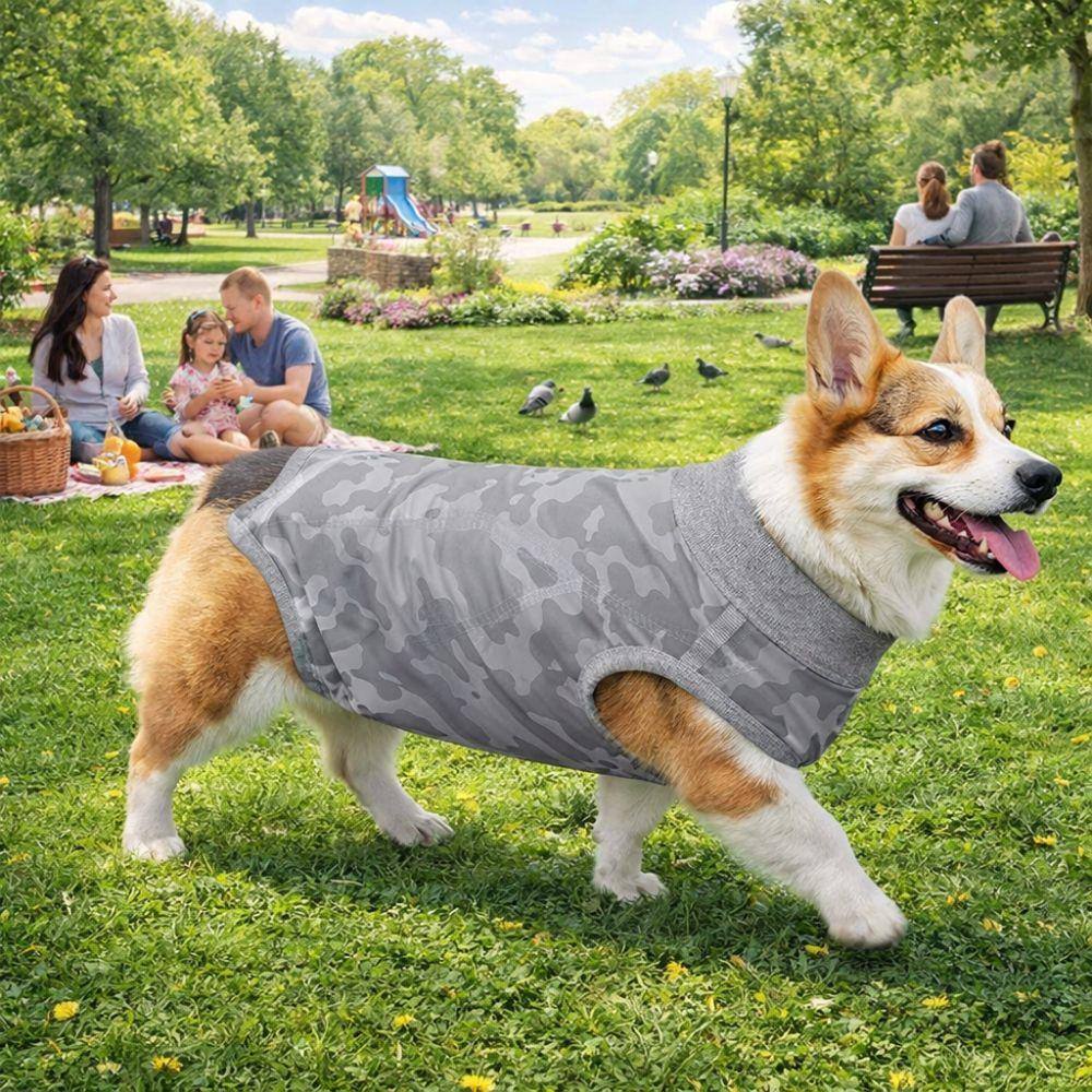 Elastic Dog Recovery Suit Soft Pet Anxiety Vest Dog Sterilization Suit  Weaning Prevention