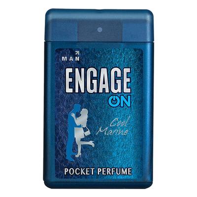 Engage ON Cool Marine Pocket Parfum pentru bărbați, citrice și proaspăt, prietenos cu pielea, 18 / 17 ml