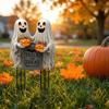 Acrylic Halloween Ghost Stake 2D Flat Pumpkin Garden Decoration Floor Socket Trick Or Treat Halloween Ornaments Plate Courtyard