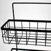 Wall Mounted Iron Storage Basket Kitchen Double-layer Rack Bathroom Toiletries Organizer Shelf