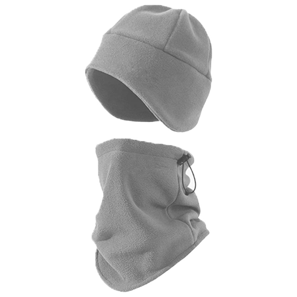 

Winter Warm Polar Fleece Neck Gaiter Skiing Running Sport Scarf Face Mask Windproof Warm Head Cover Men Women Cycling Headwear світло-сірого кольору