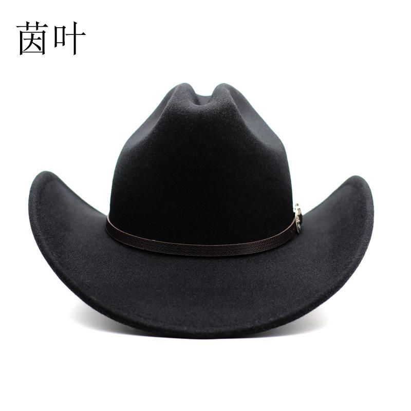 New Cowboy Top Hat Fashion European  American Punk Style Big Brim Fedoras Retro Outdoors Men Women Cool Panama Jazz Riding Hat