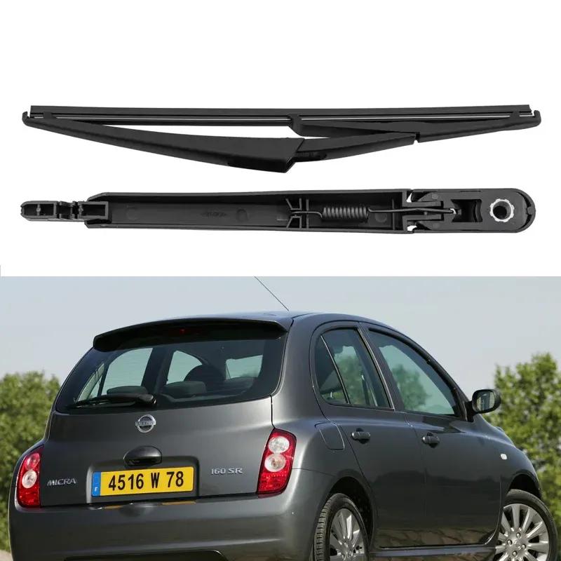 Rear Windshield Wiper Arm W/ Blade for 2003-2010 Nissan Micra Windshield Windscreen Clean Back Window Brush 28781-3U020