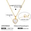 [Titanium Steel CZ Choker Necklace Light Luxury Elegant Fade Resistant Jewelry]