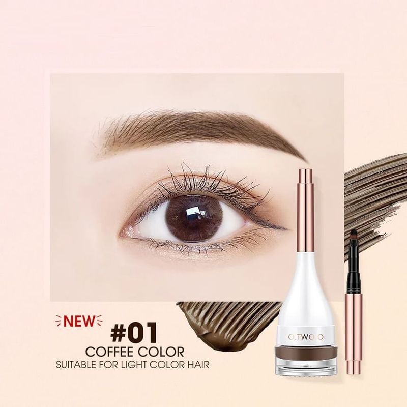 O.TWO.O - Natural Shaping Eyebrow Cream - 4 Colors