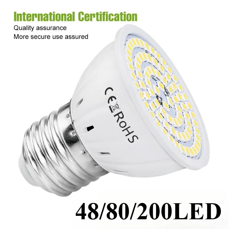 GU10 LED Light Bulb E27 Spotlight MR16 Ceiling Lamp E14 Living Room Chandelier AC220V GU5.3 For Home Bedroom Indoor Lighting B22