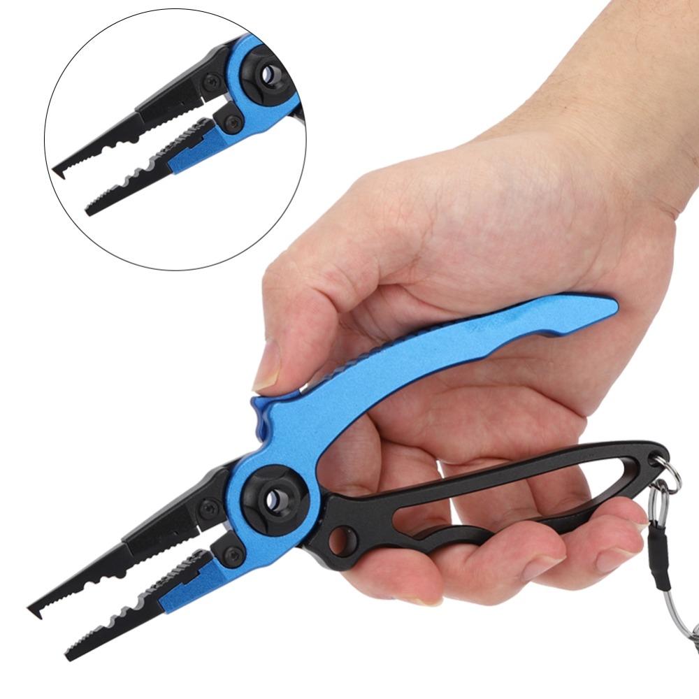 Ergonomic Grip Fishing Cutting Pliers Aluminum Alloy Hook Remover Pliers  Saltwater Fishing
