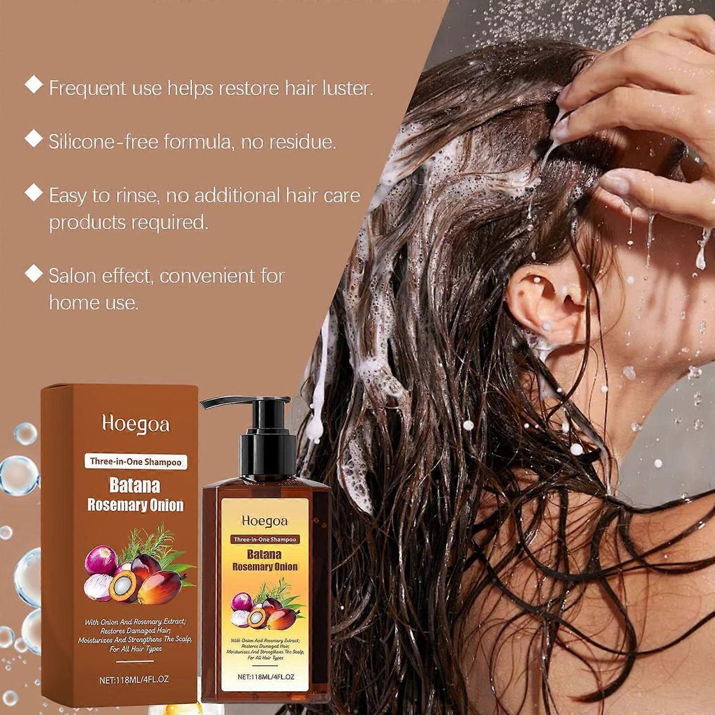 3 In 1 Nourishing Hair Care Shampoo Cleans and Nourishes the Scalp, Moisturizes the Hair, and Softens the Hair Care Shampoo 118ML