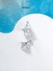 Musla Design Jewelry For Women Water Drop Hoop Earrings 925 Sterling Silver Earrings Zircon Fashion Stud Earrings