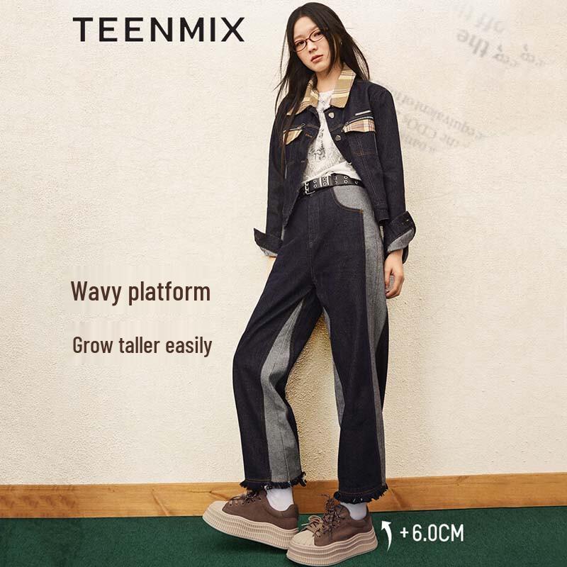 TEENMIX KB060AM5 Women s Platform Shell-Toe Sneakers 38