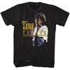Tina Turner Slouchy Shirt And Tie Black T-Shirt