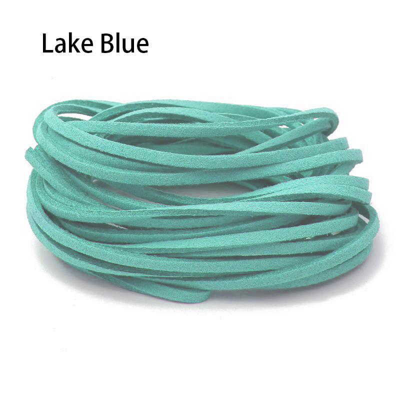 10 Meters 3mm Flat Faux Suede Braided Cord Korean Velvet Leather DIY Handmade Beading Bracelet Jewelry Making Thread String Rope