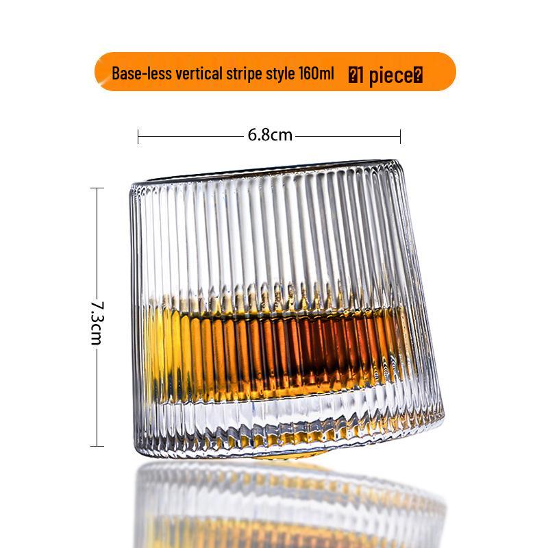 Influencer Drehendes Diamant-Whiskyglas 160ml
