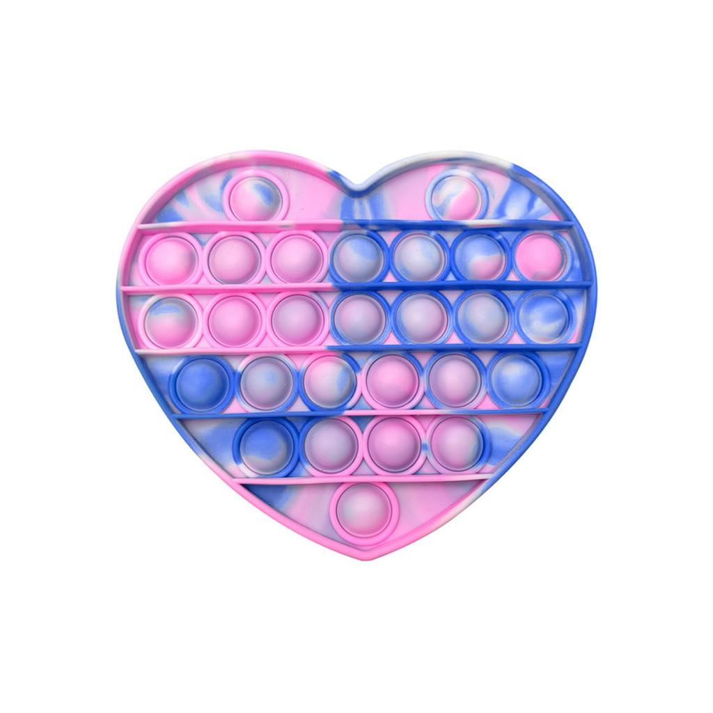 Round Push Pop Bubble Sensory Toy Silicone Fidget Stress Relief Tool for Anxiety and Focus with Durable Soft Material for Adults Kids