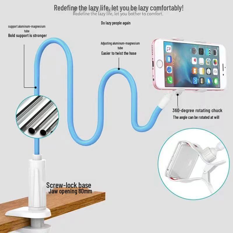 Universal Rotating Mobile & Tablet Stand: Multi-functional and Ideal for Live Streaming & Cross-border Use