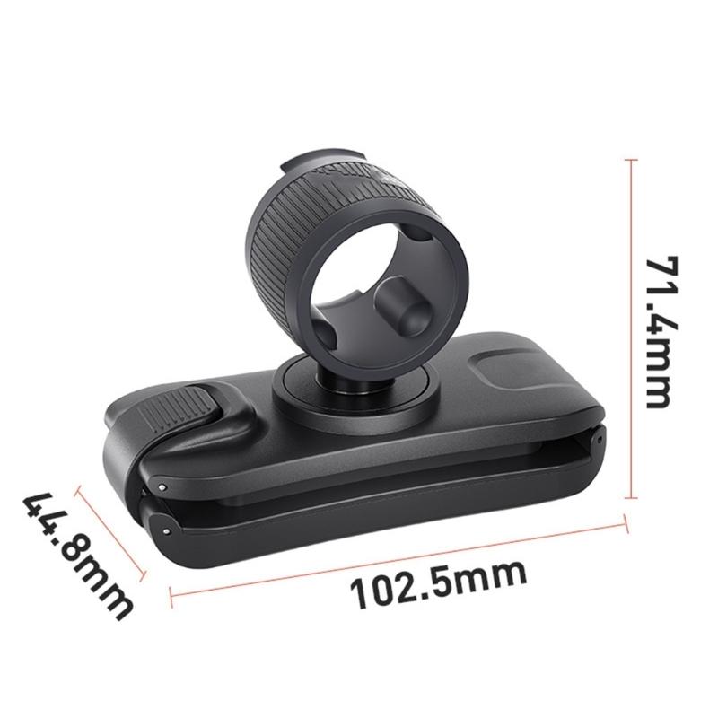 Universal Selfie Stick Holder with 360 Degree Rotation Backpacks Clip for Easy Attachment To Belts and Straps