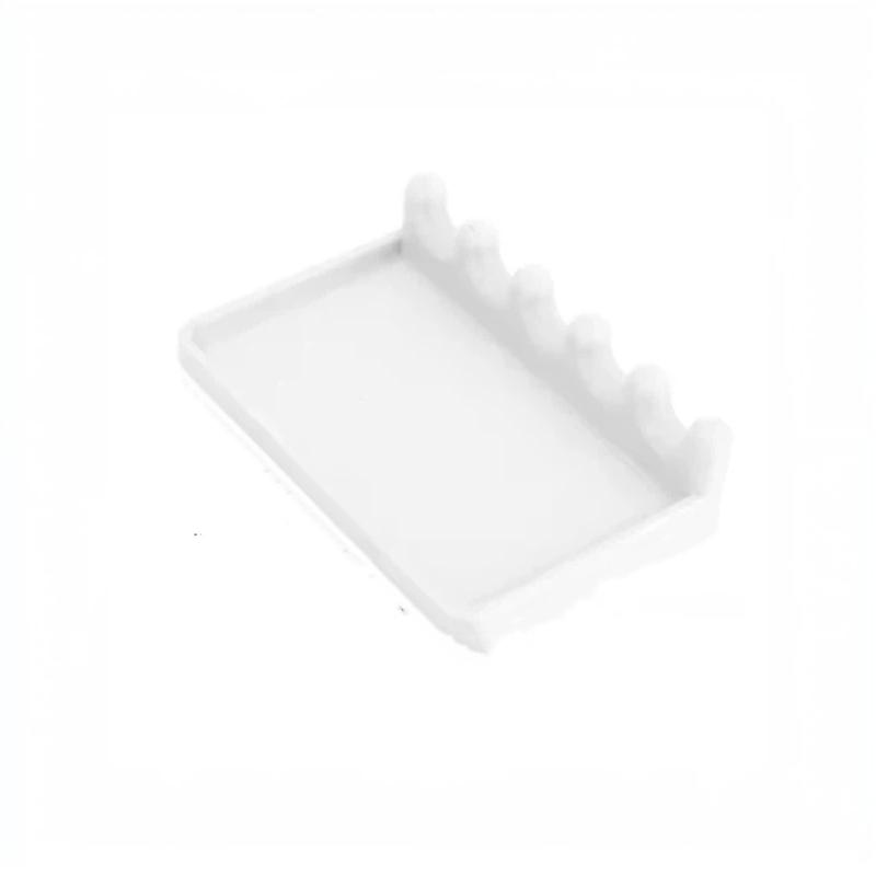 3D 5 Slots Paint Brush Holder With Drip Tray Portable Water Coloring Brushes Organizer Desktop Brush Holders