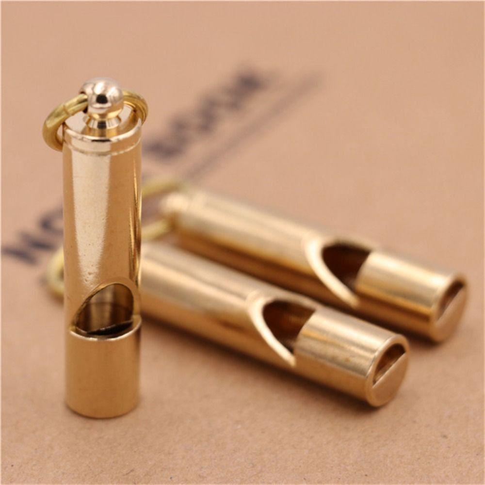 Equipment EDC Tool Pendant Pocket Tools Keychain Brass Whistle Survival EDC Whistle Referee Whisle