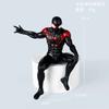 Marvel Spider‑Man Anime Figure Superhero PVC Doll Car Dashboard Center Console Ornament Sitting Spiderman Model Auto Interior Collectible Gift for Fan