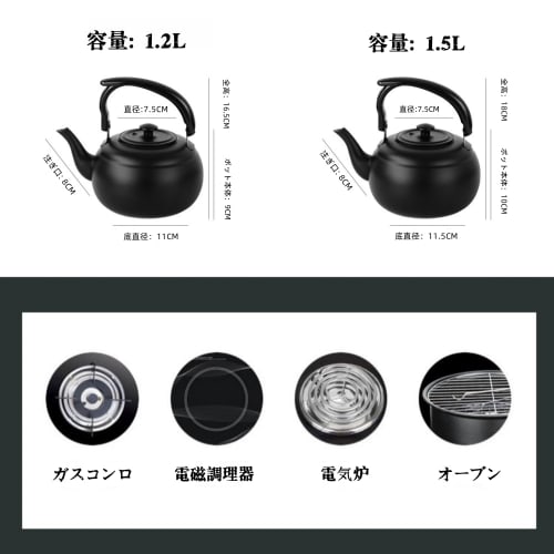 Japanese-made Small Kettle with Wide-mouth Stainless Steel and Insulated Handle. Stylish and Easy To Clean. Ideal for Outdoor Cooking. Suitable for Ho