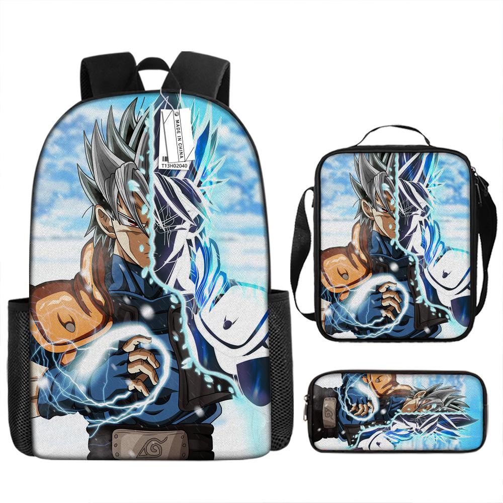 Naruto NARUTO Student School Bag 3D Digital Cartoon Printed School Bag Grade 3-6 Backpack