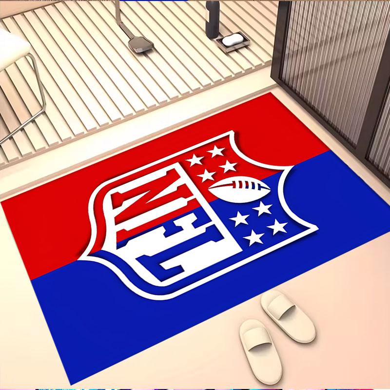 NFL Print Rug, Washable Floor Carpet, For Entryway Dorm Laundry Room Office Study, Home Decor Birthday Christmas Gift