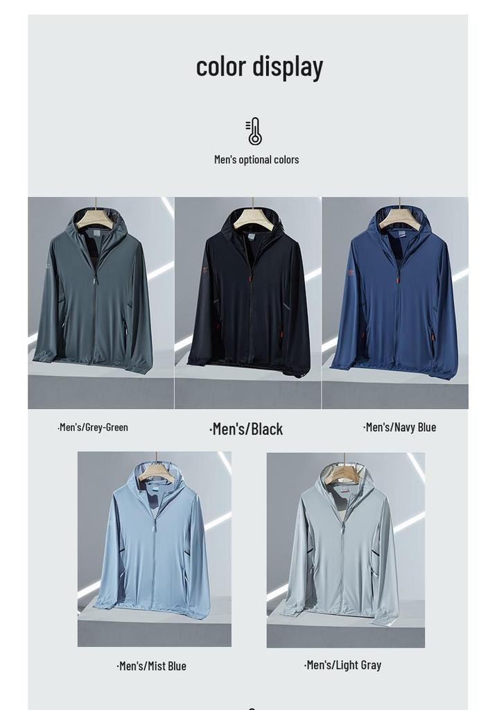 Lightweight UPF50+ Sun Protection Jacket - Breathable Ice Silk for Men & Women Summer Wear