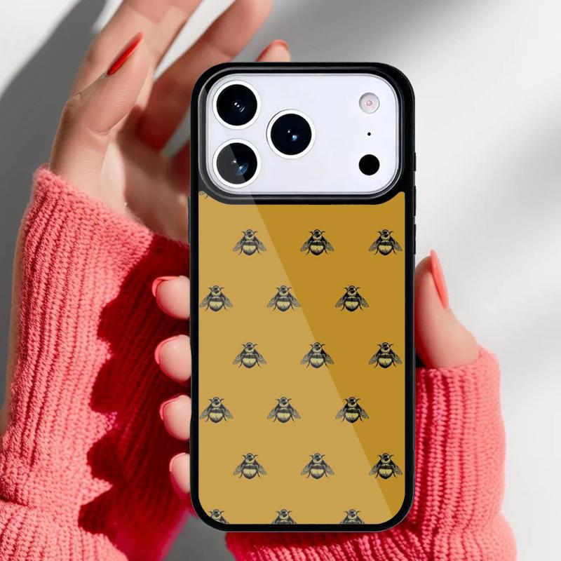 Bienen Handyhülle für iPhone 17 16 15 14 13 Pro Max Rückabdeckung für 12 11 Pro Hülle